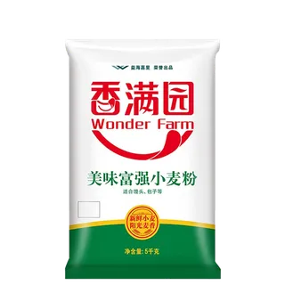 香满园小麦粉5千克超市商品白底图免抠实物摄影png格式图片透明底