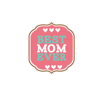 母亲节标签 贴纸