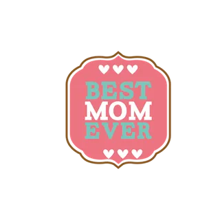 母亲节标签 贴纸