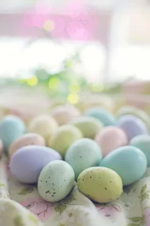 复活节多彩鸡蛋图片