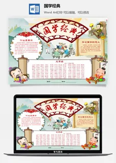 学习国学的意义手抄报