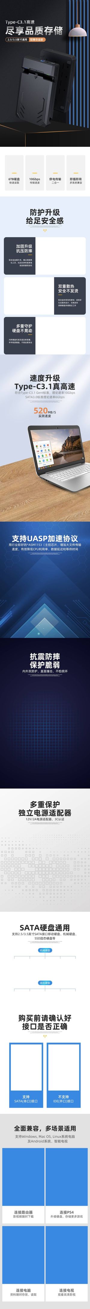 淘宝天猫美工电商店铺装修详情专题页面排版PSD设计模板