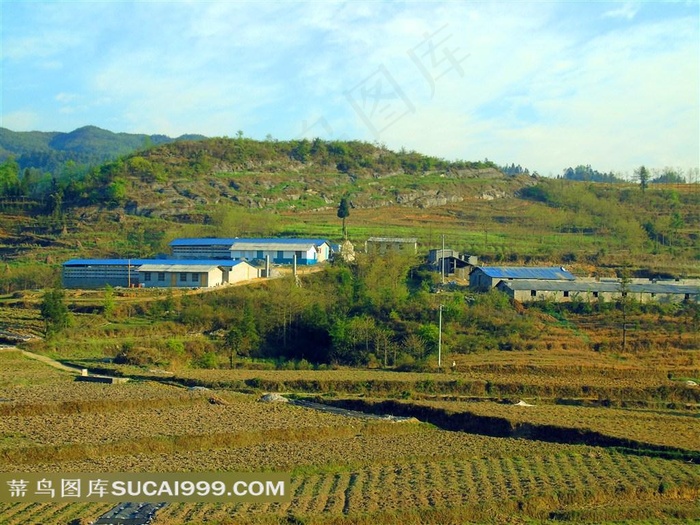 罗汉乡大山乡村风景摄影素材