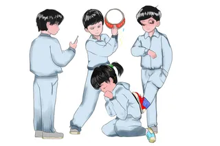 校园欺凌插画01