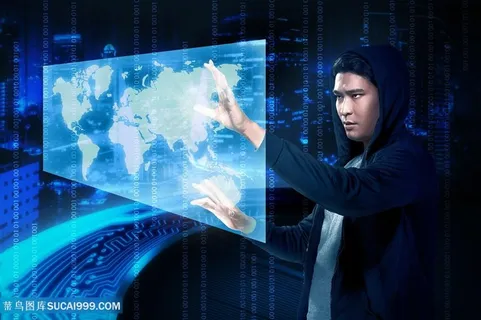 网络黑客与数字科技高清图