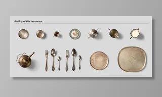 设计厨房使用东西古董素材