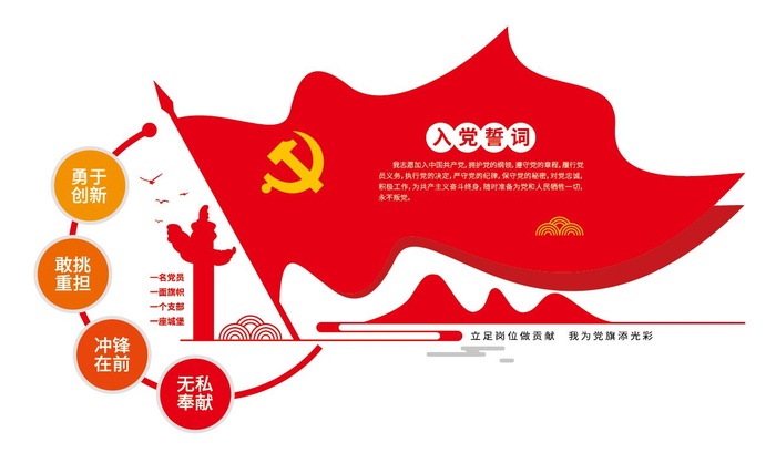 党建入党誓词文化墙