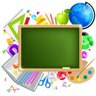 蓝色地球仪卡通绿色书写板少儿兴趣班