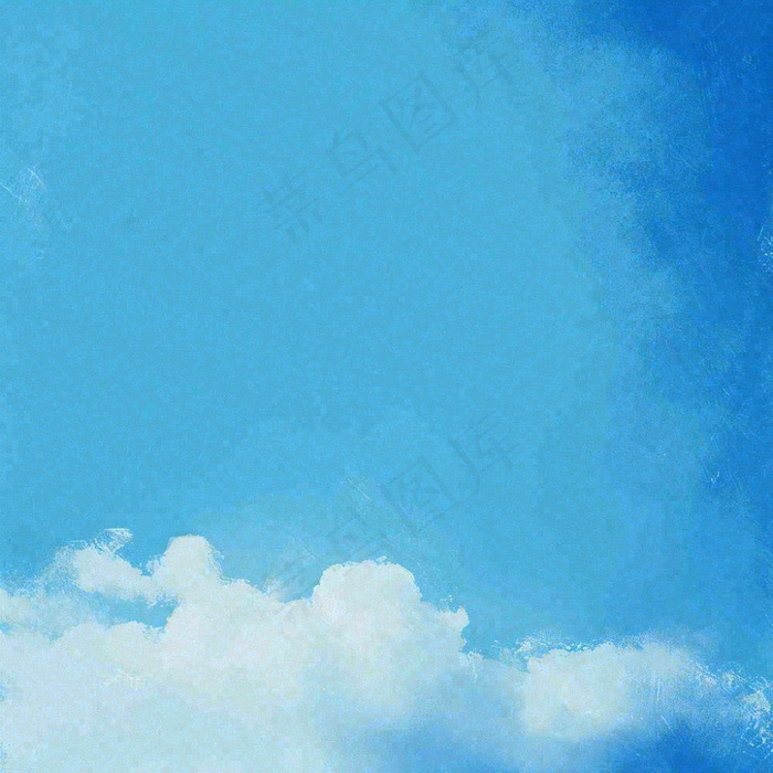 蓝天白云清新自然天空摄影图