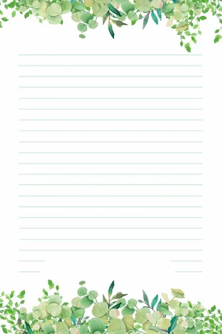 简洁信纸模板设计