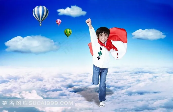 超人小孩高清图片