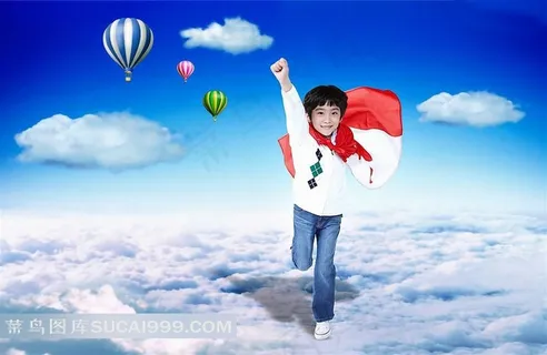超人小孩高清图片