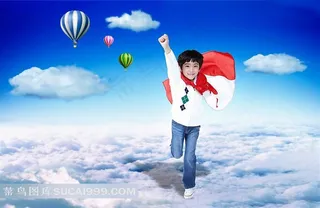 超人小孩高清图片
