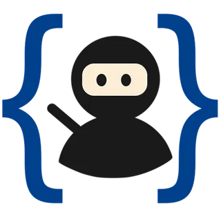 剑客蓝色黑白卡通人物