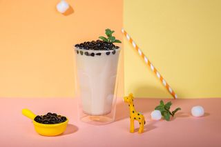 奶茶店水果茶饮品特饮高清图珍珠奶茶