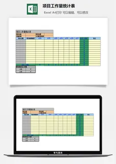 项目工作量统计表excel模板 项目工作量统计表excel模板