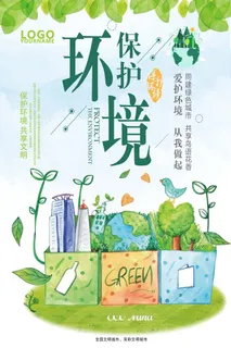 环保宣传海报 保护环境海报