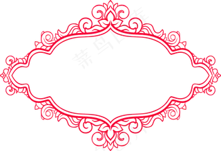 中式花纹边框