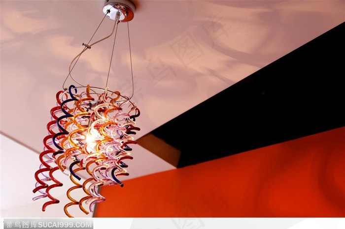 餐饮空间_绚丽的灯光