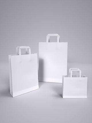 手提袋样机贴图包装logo样机