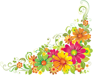 花朵简笔画卡通素材谷雨