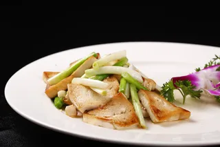 小葱煎豆腐 (2)