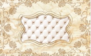 天花板花卉装饰背景墙