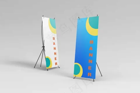 易拉宝样机 易拉宝效果图