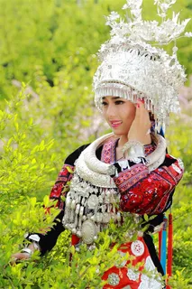 苗族姑娘清纯美女素材图片 苗族姑娘清纯美女素材图片