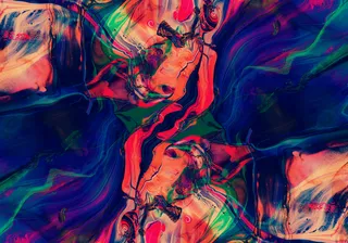 抽象艺术油漆颜料混色流体简笔背景