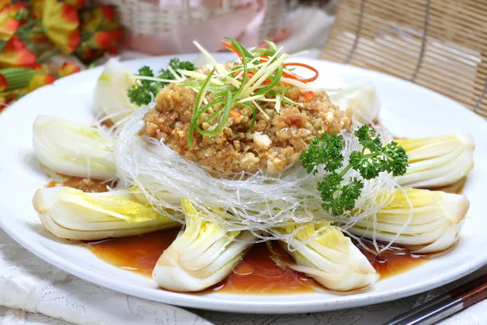 42肉沫粉丝蒸娃娃菜 东北菜馆