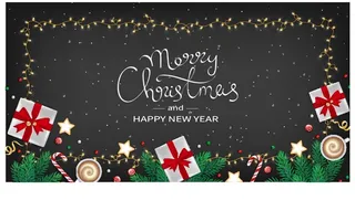 圣诞节圣诞树圣诞老人闪亮装饰电商促销折扣海报