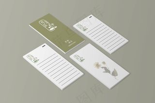 高端民宿酒店品牌VI智能贴图样机PSD设计模板