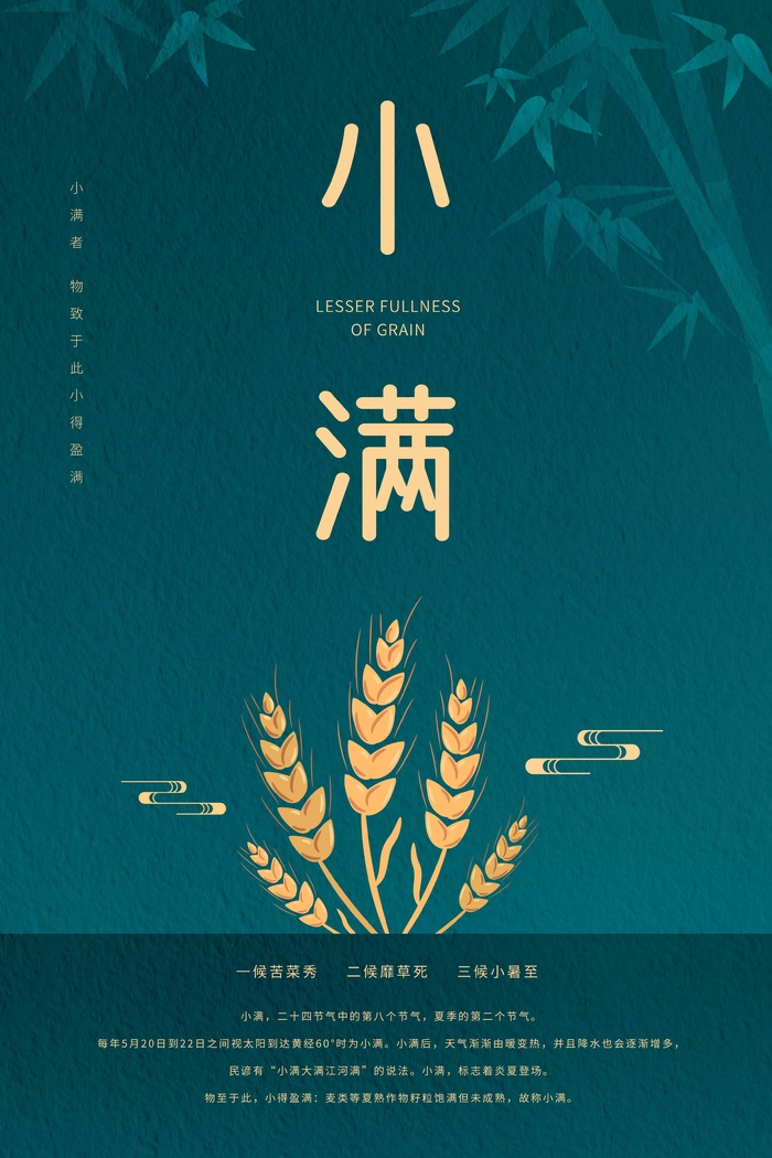 小满 小满活动海报psd模版下载