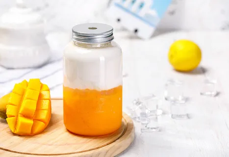 奶茶店水果茶饮品特饮高清图芝士芒芒