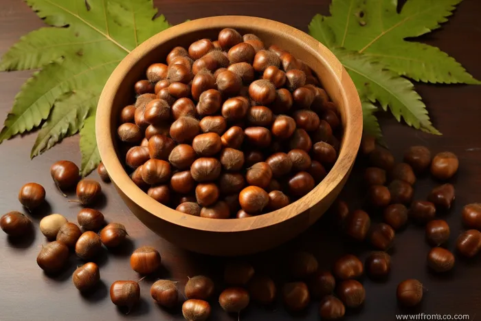 秋季板栗摄影图(4032x2688)