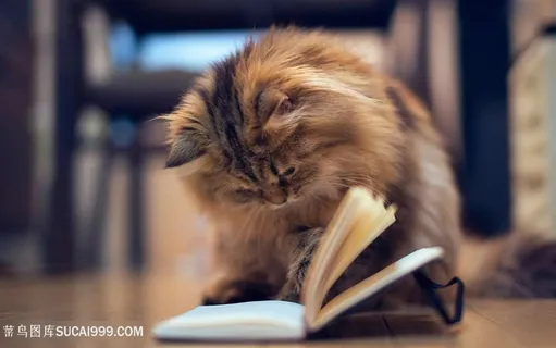 翻书的可爱猫咪图片 翻书的可爱猫咪图片