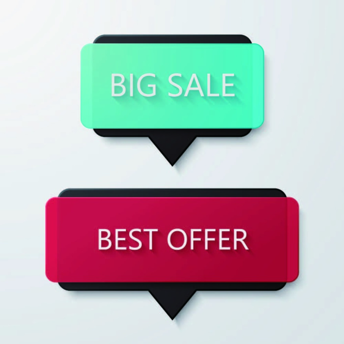 免抠标签矢量素材