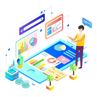 25D商务办公大数据可商用手机元素