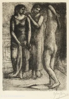 毕加索女性人物肖像油画图片