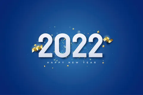 2022创意艺术字体新年虎年圣诞节数字立体质感文字AI矢量设计素材