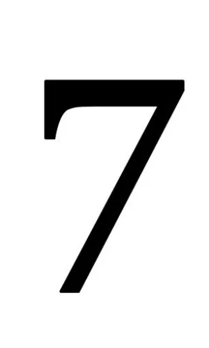 数字 7免抠