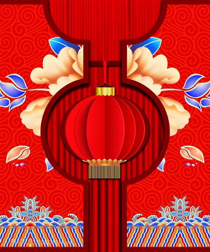 春节喜庆灯笼高清图片