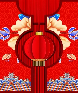 春节喜庆灯笼高清图片