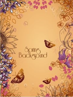 欢迎春天到花开风景