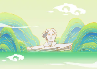 国潮鎏金长沙橘子洲公园城市地标建筑