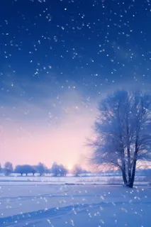 简约粉蓝创意冬天背景