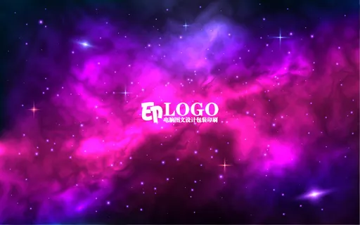 矢量彩色明亮宇宙背景