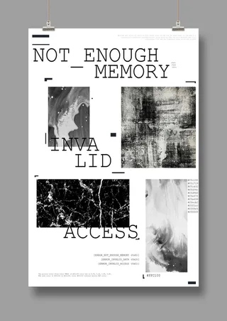 国外时尚 潮流海报 英文PSD海报