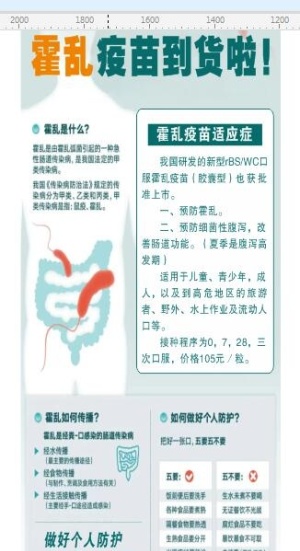 霍乱疫苗宣传展架80*180病毒介绍